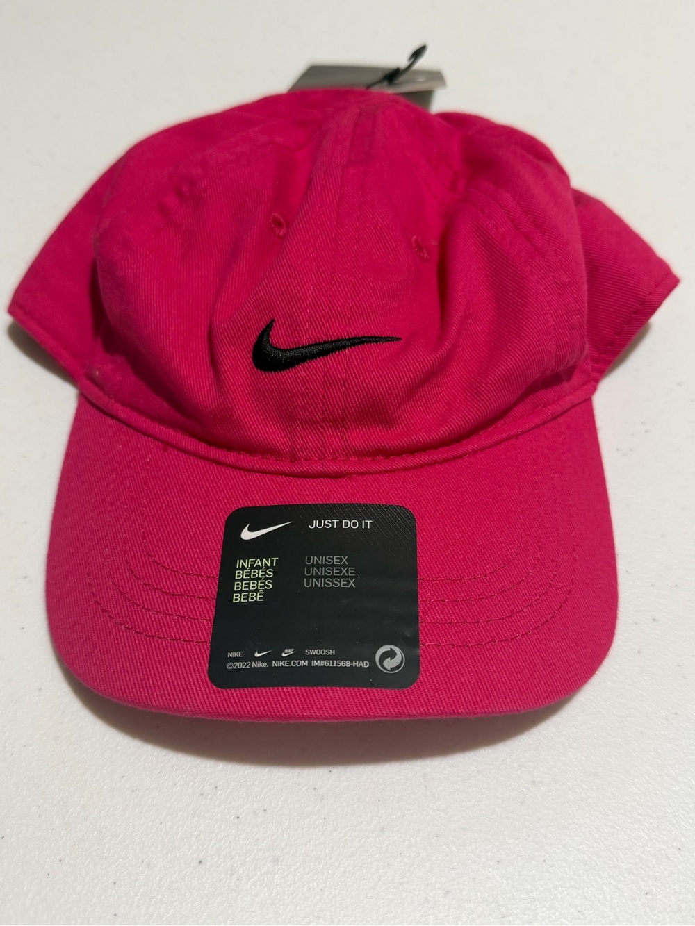 Nike Hot Pink Baseball Cap with Black Swoosh
